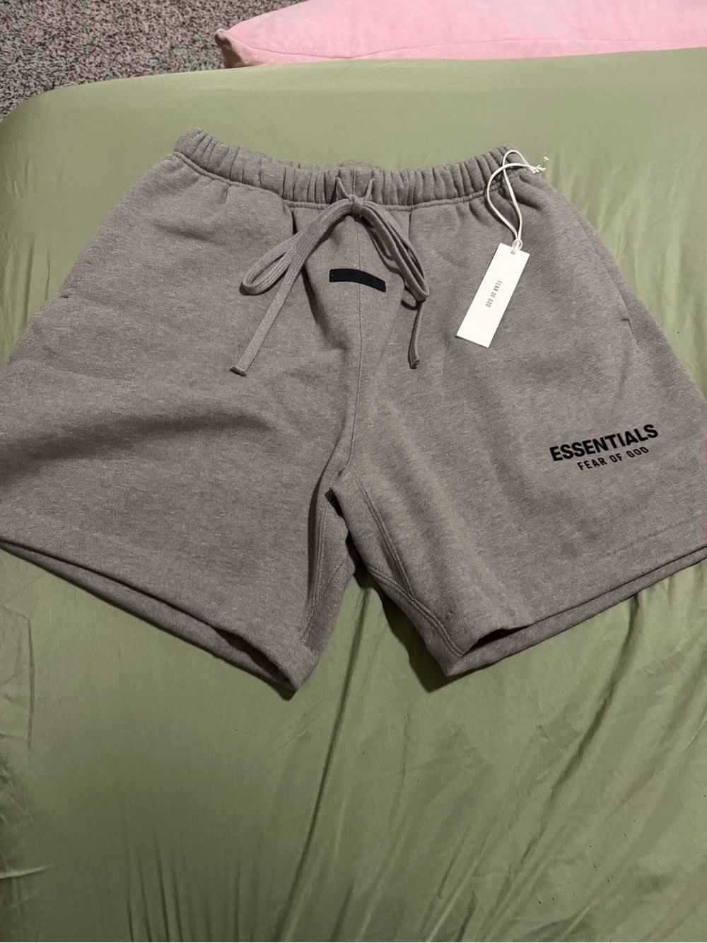 Fear of God ESSENTIALS Gray Athletic Drawstring Shorts
